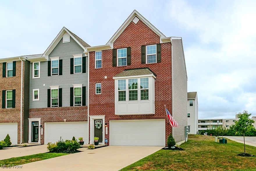 The convenience of townhome living meets the spacious feel of a single-family home in this beautiful partially furnished end unit. Featuring a 4-foot extension on every level, this home offers an open and versatile layout perfect for both everyday living and entertaining. The entry level boasts a fully finished recreation room that can easily be used as a 4th bedroom, office, home gym, media room, or flex space to fit your lifestyle. On the main level, you’ll find a bright and open floor plan with a large Living Room with electric fireplace seamlessly connected to the Kitchen and Dining areas. The massive kitchen island provides abundant prep space and seating, while a wall of windows floods the dining area with natural light. Upstairs, the luxurious Owner’s Suite features a spacious bedroom, a private bath with a tiled ceramic shower, and a walk-in closet with custom shelving. Two additional bedrooms with generous closets, a full hall bath, and a conveniently located laundry area complete the upper level. Enjoy maintenance-free living in this highly desirable Willoughby location. Don’t miss the chance to make this stunning townhome yours!