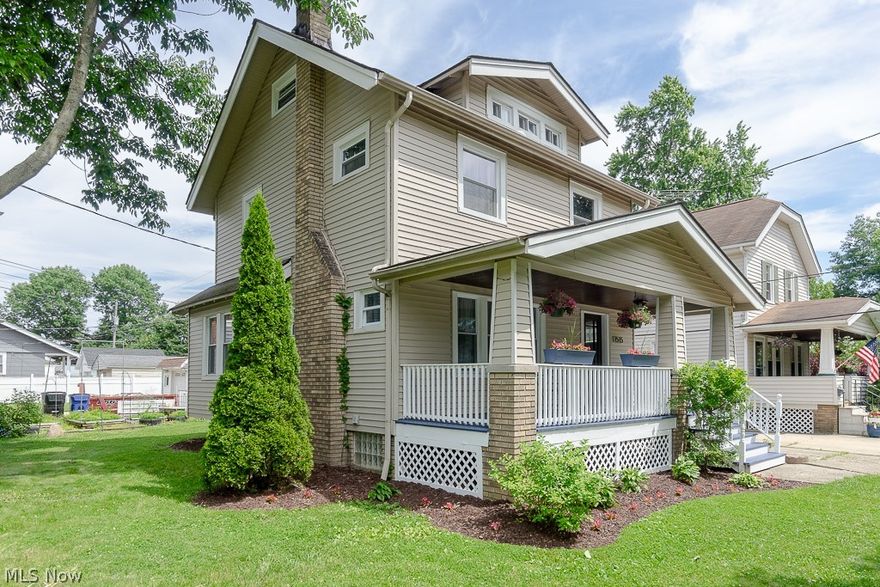 Colonial home in sought after West Park neighborhood. A few minutes drive to the city, airport and Fairview Hospital. This home has been fully renovated with refinished hardwood floor throughout, porcelain and marble tile in kitchen and bath and all new light fixtures. Kitchen has new appliances and no maintenance quartz counter tops. The whole residence has been freshly painted creating a fresh and neutral backdrop to fit any style. Three bedrooms and one full bath upstairs and a full walk-up attic for storage.