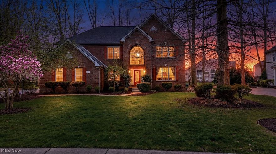 Welcome to this stunning, brick-front center hall colonial tucked away in The Glens, Westlake’s premier neighborhood. Upon entering, the two-story foyer and gleaming hardwood floors make a striking first impression. The main level features a private office behind glass French doors, spacious living room and dining room as well as a versatile room that serves perfectly as a fifth bedroom with an adjacent full bath. The heart of the home is the expansive, two-story great room, anchored by a wall of windows and a gas fireplace with a custom wood mantel. It flows seamlessly into the chef’s kitchen, which boasts granite countertops, a breakfast bar, and a spacious dining area. From here, step outside to your private oasis: a wood deck and custom paver patio with a fire pit, surrounded by mature trees and professional landscaping. Upstairs, the primary suite offers a true retreat with an en-suite bath featuring a marble shower, jetted tub, and dual vanities. The other bedrooms are nicely sized and share the hall bathroom.  The lower level is an entertainer’s dream, complete with a massive recreation area, an expansive home theater, a wet bar, gym and a guest suite with a stunning walk-in shower. Updates including: Whole house water purifying system(2013),both hot water tanks (2018), New furnace (2026), tear-off Roof (2026), new kitchen island cabinets/countertop/double drawer dishwasher(2018). Close to Crocker Park, Avon Commons, Lake Erie, the airport and all the amenities Westlake and CLE have to offer!
