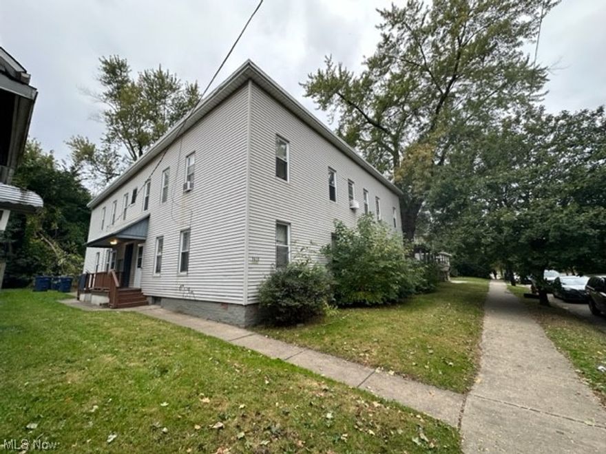 Cash flow apartment house located in the HOT Slavic Village neighborhood, 44105. $3830/mo gross, 8 2-bedroom units, each with their own furnace, hot water tank, gas & electric meters. Exterior is vinyl siding for years of worry-free maintenance. Professional management in place.