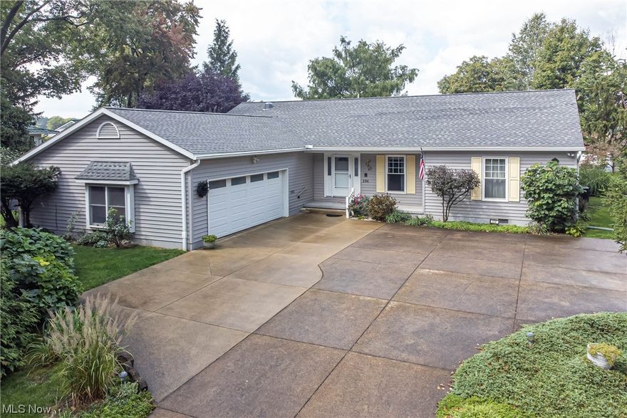 Are you looking for one-floor living? Then this 3 bed, 2 full, 1 half bath Ranch is for you! This home features 2,208 sq ft of above-ground living space & sits on a beautifully landscaped lot. Upon entering the home your eyes are drawn ahead to the spacious living rm w/ a vaulted ceiling. Off the living rm, you can access a beautiful sunroom through sliding glass doors. This rm provides views of the lovely backyard. The formal dining rm features custom built-in cabinets & a bay window overlooking the backyard. The eat-in kitchen is adjacent to the dining rm & features custom oak cabinetry, granite countertops, an island w/ a Corian countertop, ample storage & a bay window in the eat-in area. Plus all stainless steel appliances stay! Down the hall, you will find all 3 bedrooms w/ hardwood floors. The master bedroom has a bay window, a large walk-in closet, and an attached master bath. There are two additional nice-sized bedrooms & another full bath. Completing the main level is a laundr