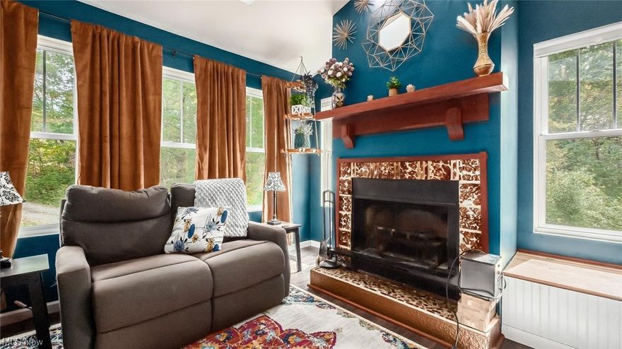 Nestled back a private drive, this newly renovated home is ready for a new owner!  Cozy private den with gas fireplace, Living Room and Kitchen with open concept.  Extra Large island for dining.  Bedroom 1 off of living room is currently being used as an office, but has a built in Murphey Bed.  Makes a great guest room. Owners suite with walk in closet and full bath.  First Floor laundry.  Spiral staircase to lower level family room and 2 additional bedrooms.  Private rear deck.  Firepit area with swing.  Storage shed to remain with house.   OFFERS OPEN UNTIL 10 AM SUNDAY 10/15/23