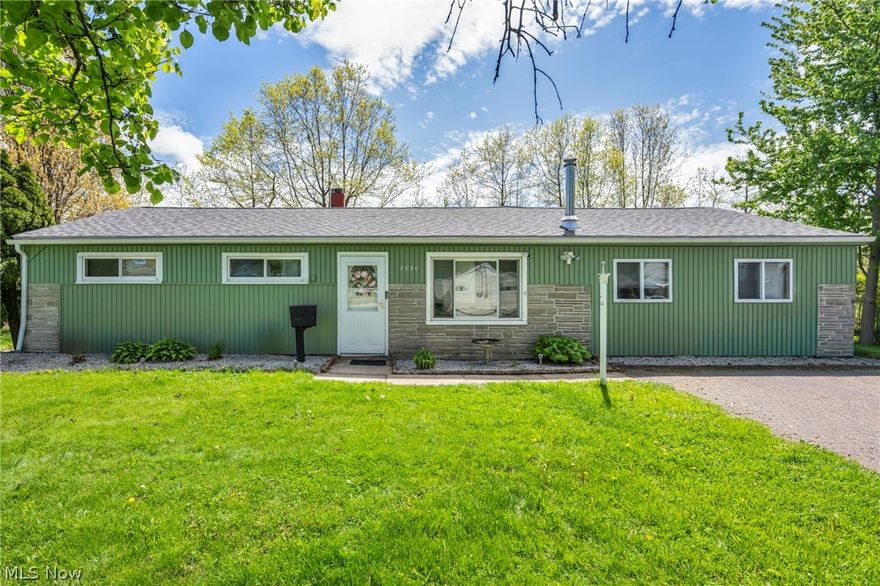 Welcome to 7090 Comanche Trail located in Mentor. This home is situated at the end of the street, providing privacy and featuring an ample sized backyard. This 3 bedroom, 1 bath ranch provides opportunity for all with the ease of one floor living. Perfect whether you are purchasing your first home, or looking to downsize! New updates include Roof (2025) and Gutters (2025) for peace of mind for years to come! Other updates include Wood Burning Stove (2023), Front Door (2023), and Refrigerator (2023). Come tour this home located in the desirable Mentor School District, close to dining, shopping, parks, Headlands Beach State Park and highway access. Only a 30 minute commute to Downtown Cleveland. Schedule your private tour!