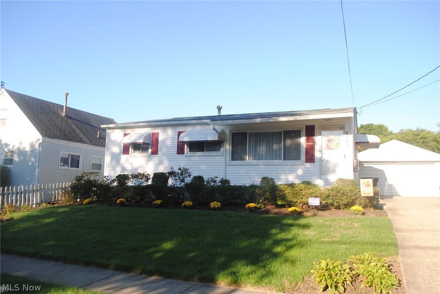 This one owner home has been lovingly maintained.  The back yard is a private oasis.  Meticulously groomed garden with privacy fence is the perfect place to relax. The dining area features new flooring and a slider to the covered porch with beautiful garden views from your kitchen too. The bathroom has been updated with new back splash, commode, flooring and easy walk in tub.The easy walk in tub is perfect for all ages.  It's a jetted spa, shower and soaking tub all in one. There are hardwood floors under the carpets if you prefer.  There are ceiling fans installed in most rooms.  All appliances stay.  The basement has a fully finished rec room, lots of additional storage, a study or 4th bedroom, potential for a walk out basement, and has already been plumbed for a full bathroom. New electric box installed October 2016.