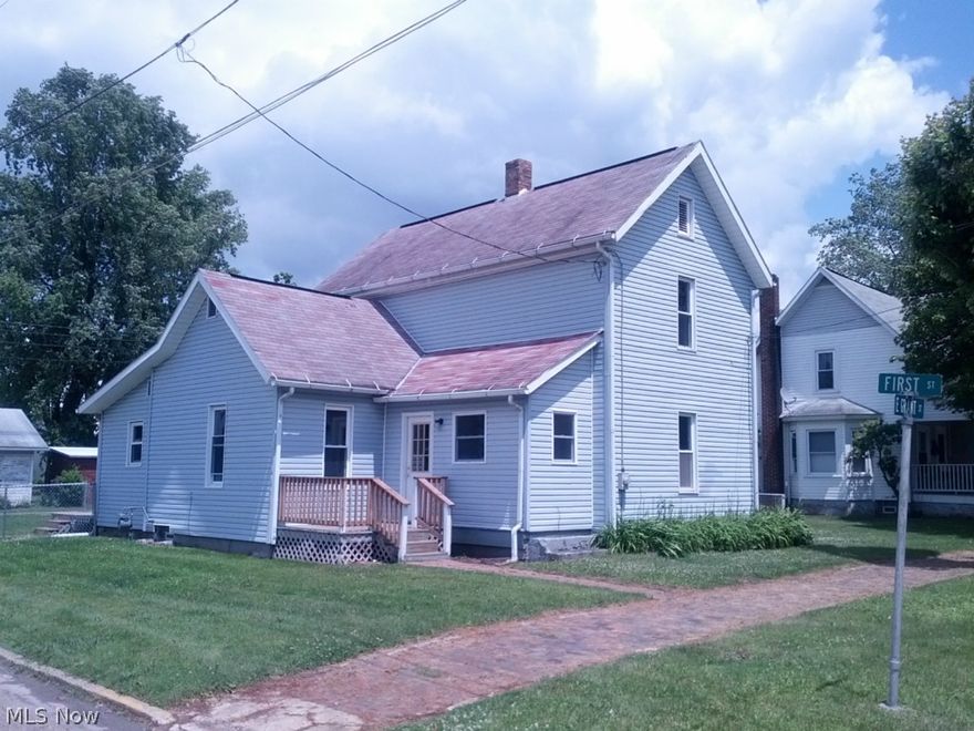 Nice Three Bedroom Two Story on a corner lot in the village of Malvern. Home has a first floor bedroom, bathroom, and laundry room. All new Kitchen. Freshly updated with new paint, carpet, vinyl flooring and lighting. New hot water tank and most plumbing. Features include a fenced in back yard and a large two car garage. This one is ready to move in to and add your personal touches. Agent owned.