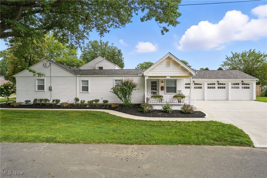 Welcome to a STUNNING, completely renovated home w/ an In-Law Suite designed for multigenerational living under one roof. Upgrades completed between 2024–2025 feature: 2 separate private entrances w/ their own porches, 2 separate Kitchens, Main Level Laundry in the In-Law Suite, a concrete driveway, a 20 X 13 private Courtyard w/ a custom 14 X 12 Pergola & Fire Pit, cement walkways surrounding the property, fenced-in yard, & professional landscaping. Renovations also include a Roof, Vinyl Siding, 73 X 30 Three-Car Garage w/ Skylights, Water, Electric, & a Half Bath, custom Lighting, & copper Mailboxes.

The In-Law Suite offers complete independence while still connected to the Main House. It includes a private Kitchen w/ Granite Countertops, Refrigerator (2023), & LG Stove, Microwave, Dishwasher (2024). The suite also has a Bedroom, luxurious  Full Bath, Living Room w/ Electric Fireplace in the Main level & Laundry w/ Washer & Dryer (2024).

The Main House features 3 Beds & 2 Baths, including a spacious primary Bedroom w/ its own private Bath. The Kitchen is appointed w/ Granite Countertops & LG Appliances (2024). A Washer & Dryer (2024) are included, along w/ a bright Living Room accented by an Electric Fireplace. The Main House also includes an Extra Large Bay Window & Skylights placed throughout. Fresh Paint, Luxury Vinyl Flooring, plush Carpet, modern Lighting Fixtures, & fully reworked systems make this space move-in ready.

At closing, the owner will also provide 24 months of lawn care & leaf removal service free of charge, ensuring the property remains as impressive as the home itself. To make the move even easier, all Appliances, Televisions, & Electric Fireplaces will convey. For peace of mind, the seller is offering a 12-month Home Warranty Coverage at closing. This property is pre-inspected by a structural engineer 2 times. A MUST SEE home! The seller went above & beyond in redesigning the home to reflect the comfort, functionality, & luxury living.