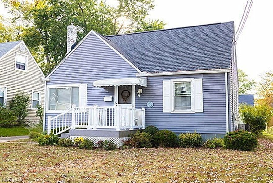 Welcome home to this lovingly cared for Cape Cod.  As you enter, note the large windows with lots of natural light streaming through.  Off the spacious living room is a formal dining area and a kitchen with all appliances that stay! Hardwood floors under the main level carpets.  Two bedrooms on the first floor could lend to one floor living but don't miss the third bedroom upstairs that features plenty of space and loads of storage!  A full basement (complete with washer and dryer that stays) is ready for the hobbyist, playroom, or storage.  Aside from all of the indoor features the outdoor features are just as impressive with a porch/deck AND patio looking out over the manicured back yard.  There is a an over-sized one car garage with opener-everything is move-in ready. Close proximity to all the fun on Front Street and easy access to Route 8.  A special bonus for the family is the brand new school being built on 13th Street.  It will be grades 6-12.