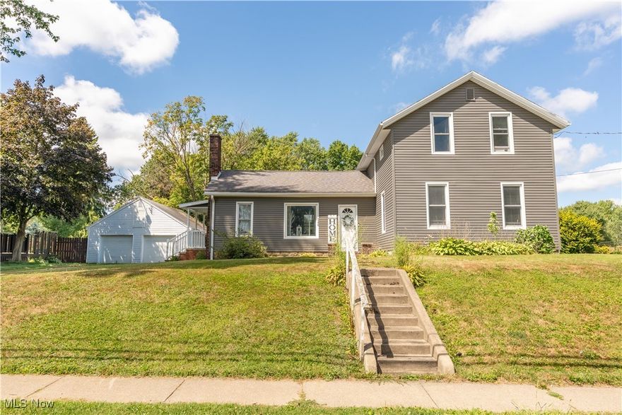 OPEN SUNDAY 10/5/2025 from 2-4  Welcome to this beautifully updated 4-bedroom home, perfectly blending comfort, convenience, and character. Featuring a recently remodeled kitchen and newer flooring throughout, this home is move-in ready and full of modern touches. The spacious layout includes a full bathroom and the added convenience of first-floor laundry.
Major updates have already been taken care of, including a newer roof, siding, windows, and electrical system — giving you peace of mind for years to come.
Sitting on a large city lot, this property offers plenty of outdoor space to enjoy, including a covered tiki bar area perfect for entertaining guests. A detached two-car garage adds extra storage and functionality.
Located directly across from the park and just steps from the local football stadium, ideal for Friday night lights!
Don’t miss the opportunity to own this updated gem in a prime location!