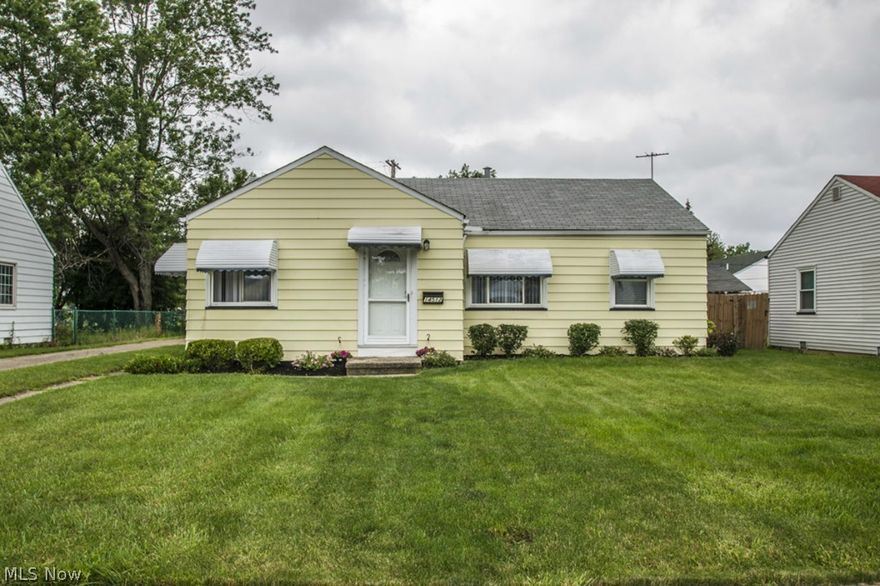 Enjoy convenient one floor living in this updated 3 bedroom West Park ranch on less traveled street! You'll love the attractive easy care refinished hardwood floors in living rm, dinette and bedrooms! Custom blinds and crisp freshly painted interior throughout! The kitchen with appliances offers ample cabinet and counter space and includes laundry area! There is an additional laundry/mud room off side entrance! You'll enjoy summer gatherings on your covered patio in fully fenced back yard! Warranty included! This one wont last!!