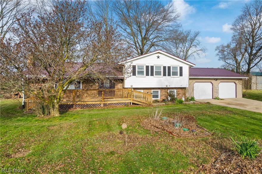 Crestview school district! This charming split-level residence nestled on a sprawling 1-acre lot boasts a plethora of upgrades. New roof installed in 2022, ensuring years of worry-free living. The basement has been professionally waterproofed with a transferable warranty, providing peace of mind. New furnace installed in 2021, ensuring efficient heating throughout the colder months. Plus, enjoy ample natural light and energy efficiency with all windows replaced in 2020.Whether you're entertaining guests in the spacious living areas or enjoying the tranquility of the expansive backyard, this home offers the perfect blend of modern convenience and timeless appeal. Don't miss out on the opportunity to make this your forever home!