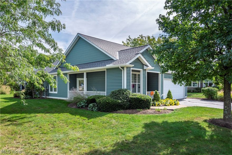 No sign.  Adult 55+ Community in Avenbury Lakes.  Pristine free standing Aster Model Cluster with many  improvements.  Nice lot with private back patio.  Covered front porch and walkway.  Within last five years, all rooms painted and new verticals installed on 10 windows, carpet in Great Room and bedrooms,  laminate flooring installed in kitchen and master bath.  Also,  Island counter top in kitchen and ceiling lights.  All 5 year old appliances stay, including washer and dryer.  New roof in 2020 including tear off.  This home shows like a model.  Mrs. Clean lives here.  Enjoy the wonderful amenities Avenbury offers:  Tennis courts, Swimming Pools, Clubhouse, Exercise Room, Walking Trails and close to Avon Commons.