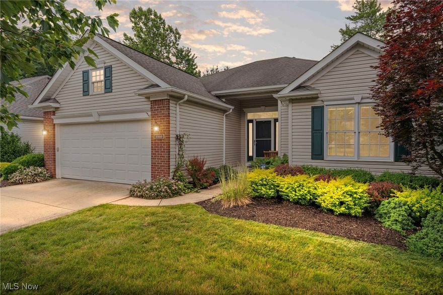 Detached single family ranch cluster home in the most sought after MacIntosh Farms neighborhood. Open floor plan with eat in kitchen and formal dining area. First floor has owners suite plus 2 more bedrooms. Lower level has finished rec room plus bedroom with full bath and huge closet which would make a great guest suite or office suite for those that work at home. Enclosed sunroom looks out over private backyard. Monthly fees cover a lot in this neighborhood and you get your money's worth.  HOA takes care of lawncare, snow removal, window washing, gutter cleaning, mulch, and spraying for insects. There are 3 swimming pools, tennis courts, walking trails, playground and guest house for parties and meetings. Furnace 2021, hot water tank 2023, refrigerator 2021, roof 2012.