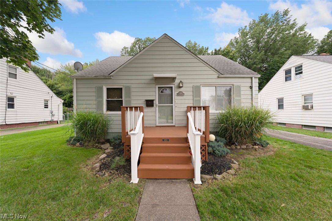Welcome home to 820 E 254th St in Euclid, OH! Walking into this home you'll notice the cozy feeling of this 3 bed, 2 bath cape cod! The first floor features the kitchen right off the side door with enough space for an eat in area. The living room, first full bath, and 2 bedrooms make up the first floor. The whole top floor is the 3rd bedroom which feels separated from the rest of the home screaming privacy. The basement is partially finished with enough space to turn into another living area, bedroom, office, or rec room as the second full bathroom in located here. Lastly, outside of the house you'll find plenty of backyard space fenced in for more privacy and a 1 car detached garage. Schedule an appointment today to view this house, it won't last long!
