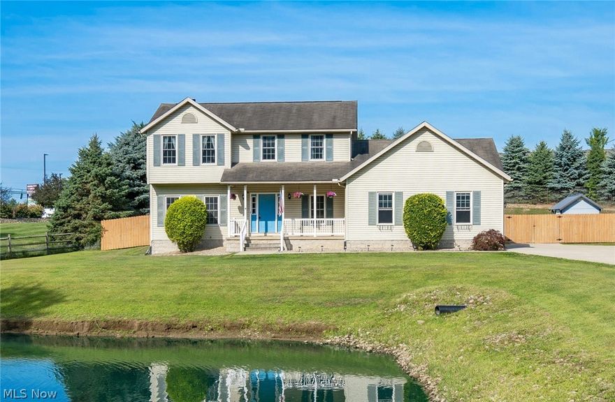 Welcome to 12699 Bluebell Avenue! This beautiful colonial boasts 3 bedrooms, 2.5 bathrooms, a fenced in backyard, main level laundry, and more! Enter into your large foyer and continue into a formal dining room or spacious living room with fireplace. Find your culinary inspiration in your completely remodeled kitchen featuring new appliances, large pantry, and dining space. Next to the kitchen are French doors providing access to an oversized deck and fully fenced in backyard. An office, half bath, and laundry room round out the main level. The upper level offers three bedrooms with large closet space and two full baths. The owner's suite boasts vaulted ceilings, two closets, tub, shower, and double sink vanity. All new flooring and carpet throughout home in 2018, except one bedroom. 2 car attached heated garage. Beautiful large front pond with coy fish and goldfish. AC 2021. Concrete driveway 2018. Backyard fence 2016. Furnace 8 years old. Roof 12 years old. Don't miss your opportunit