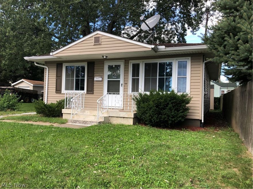 Adorable and spacious Ranch home with a partially finished basement! Enjoy one floor living with the open floorpan with a roomy living room that opens to an eat in kitchen.  Nice layout, great for entertaining!  Cute back yard with a storage shed.  Updates include newer roof, siding, windows, paint, fixtures, furnace, hot water tank, some electric/plumbing.  Perfect starter home or just right for downsizing, this home is situated on a conveniently located but quiet residential street. Dont miss it!