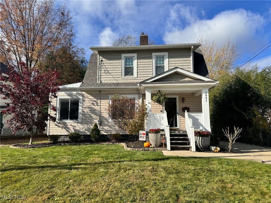 Welcome to this lovingly maintained home nestled in a friendly, walkable neighborhood just a stone's throw from downtown Cuyahoga Falls. With a blend of modern updates and classic charm, this 3-bedroom, 1.5-bathroom home offers comfort, convenience, and a touch of style.  The heart of the home is the fully remodeled kitchen (2020), featuring sleek new appliances—including a handy mini fridge for all your snacks, drinks, and secret stashes of chocolate. Whether you're an aspiring chef or just like to microwave pizza, this kitchen has everything you need (and maybe even a little extra).  The spacious main floor includes a bedroom, half bathroom, large dining and living rooms, and access to the deck out back from the kitchen. Upstairs, you'll find two more cozy bedrooms, plus a beautifully updated full bathroom (2018), complete with a shower surround to make every morning feel like a spa day.  Other major updates include HVAC replacement (2024), quality carpet up the stairs (2023) over hardwood floors, ceiling fans upstairs (2021), HWT (2017), and some important gut-work done—all ductwork professionally cleaned, fascia and soffit work around the exterior, driveway drain, and a few windows replaced. The nest doorbell and thermostat stay with the house, as do the washer/dryer (2017). Key features like roof, siding, windows, and insulation all updated within the past 12 years.  With a two-car garage that’s perfect for off-street parking and the charm of hardwood floors that flow throughout (including under the carpet in the primary bedroom!), this home has all the modern touches while maintaining its cozy, welcoming appeal.  Don't miss out on this one—schedule your showing today and make this house your home!