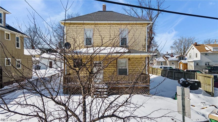 Come check out this move-in-ready three-bedroom, one-bath colonial! The front entry takes you into the foyer that features beautiful wood trim. The living room is carpeted and has easy access to the dining room. You'll love the recently updated kitchen! You'll find white cabinets, tile flooring, and butcher block counters. A bonus is that the appliances do stay with the home! Right off the kitchen is the mudroom with laminate flooring which gives you access to the backyard. Upstairs are the three bedrooms and a full bath. All three bedrooms are wonderfully sized and have ample closet space. The large full bath features tile flooring with single vanity, built-ins, and a shower/tub combo! The front exterior has a fantastic front porch, perfect for a porch swing! The backyard is HUGE and is fully fenced in! Plus, the location couldn't be any better, with the home being minutes away from the highways and shopping! Call us today for more info!
