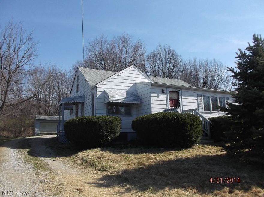 Priced to sell 3 bedroom, 1 bath ranch home with full basement, 2 car detached garage and full basement. Needs repairs. To be Sold AS IS - No Disclosures - Room sizes are approximate and not guaranteed - Seller will NOT pay for any inspections - Condition of any appliances are not warranted - Pre-Approval required with all financed offers - Verification of funds required with all cash offers.  Buyer or buyers agent responsible to verify all information contained herein and check with Health, Building, Zoning, EPA, DEA, Tax Dept. or any other requirement for intended use.