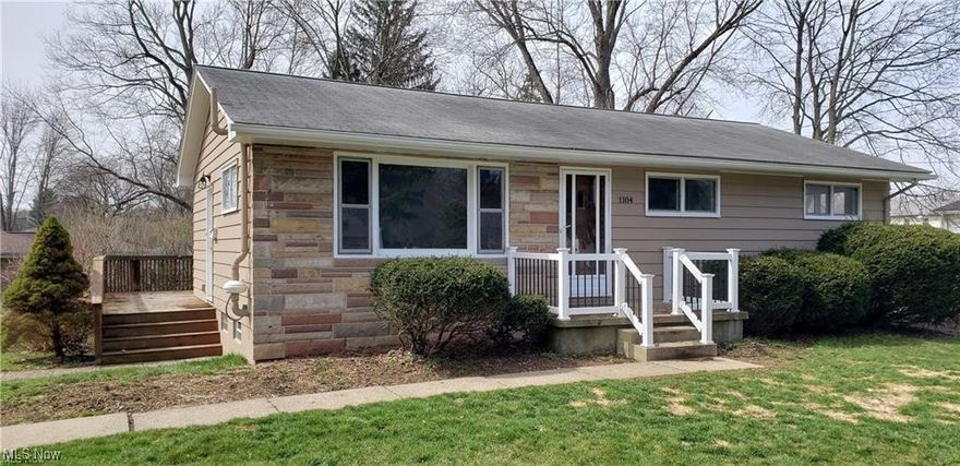 Just move right into this darling 3 bedroom home located in Kent Local School District. Newer vinyl plank flooring throughout the home. Large living room and remodeled kitchen with Quartz counter tops, tile backsplash and a composite sink. Remodeled bathroom too with newer vanity, tub surround, and toilet. 3 bedrooms with plenty of closet storage. The basement is dry and could be finished to add living space. Located close to parks, schools, KSU, shopping and dining! This is a must see and is move-in ready.