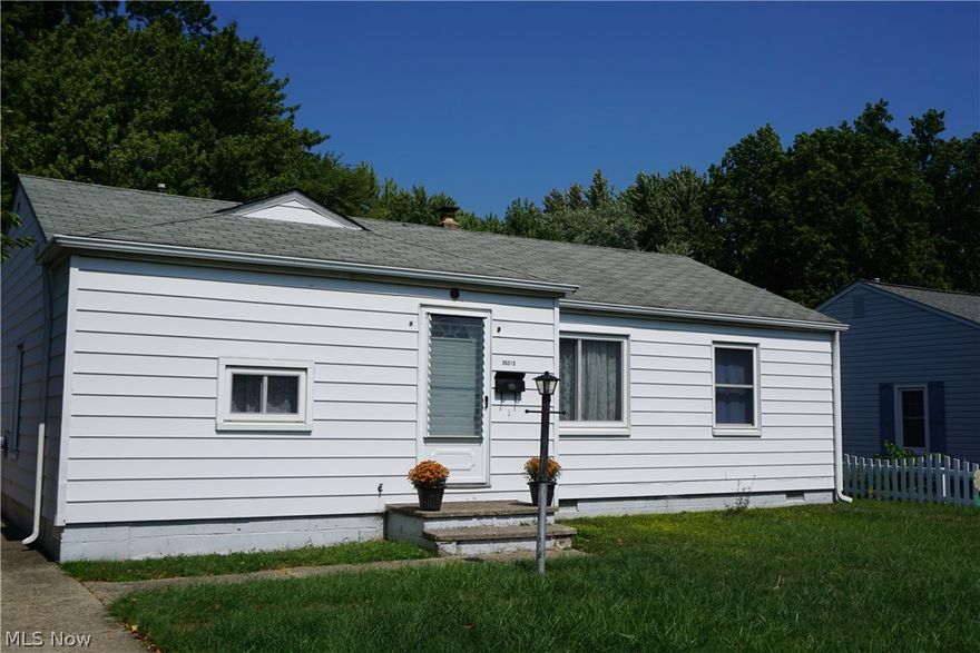 Welcome home to a move in condition 3 bedroom home. Large living room for all the family gatherings. Separate dining room. All the appliances stay both kitchen and laundry. The perfect home for a starter or downsize with one floor living. The deep yard give a little privacy. The patio is perfect for picnics (clam bake season is here) or just kick back and relax.  The detached oversized garage has plenty of room for your cars and miscellaneous lawn equipment. Time to move is now! Convenient to everything from church to medical to shopping and the malls are only minutes away, plus entertainment in all directions!!