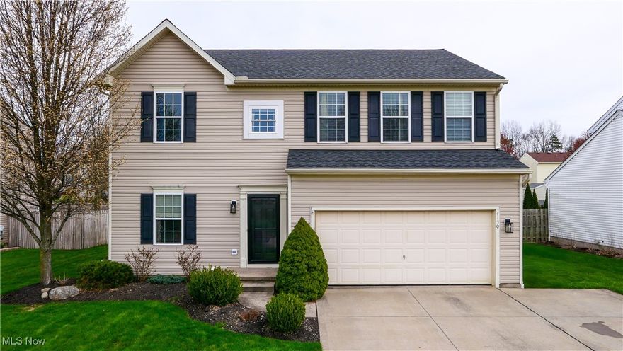 Welcome to this spacious 4-bedroom, 2.5-bath home located in the desirable Sterling Green neighborhood within Field Local School District. From the moment you enter, you're greeted by a welcoming foyer with a coat closet and a convenient half bath. Just off the entry, the front den—currently used as an office—provides flexible space to suit your needs.

The large living room features a cozy gas fireplace and flows seamlessly into the open kitchen, which boasts a huge island, abundant storage, and a walk-in pantry. A stunning four-season room bathes the space in natural light and includes a sliding door that leads to the backyard and stamped concrete patio.

Upstairs, you'll find four generously sized bedrooms, as well as a hall bath. The expansive primary suite offers a huge walk-in closet and a private en-suite bath complete with a garden tub and separate shower. The second-floor laundry room has been beautifully remodeled, making everyday tasks a breeze.

The newly finished basement adds even more living space, featuring a recreation room with recessed lighting and wood plank flooring. It's already plumbed for a wet bar and includes an unfinished area plumbed for a full bath. Two additional rooms complete the lower level, offering endless possibilities for a gym, office, or guest space.

Outside, enjoy a fully paved driveway with a side extension for extra parking, a stamped concrete patio perfect for entertaining, and a backyard shed for additional storage.

Recent Updates Include:
Furnace (2025), Waterproofing (2020), Sump pump with battery backup, Finished rec room in basement (2025)

This home offers the space, natural light, and functionality you've been looking for—schedule your private showing today!