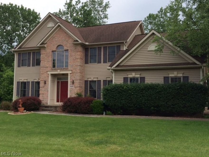 Just reduced $25,000! Noble Homes former model. Loaded with upgrades. 9 foot ceilings on 1st floor. 2 story foyer with arched doorways into kitchen and dining room. Off the kitchen is an awesome walk-in pantry. Kitchen/dinette overlooks family room with gas fireplace. Master bedroom has a cathedral ceiling with a fireplace...neutral decor. Move in ready. This home is situated on an acre lot with access to a creek for fishing! Gorgeous private back yard. There is a new shed for storage and there is a beautiful stamped concrete driveway.