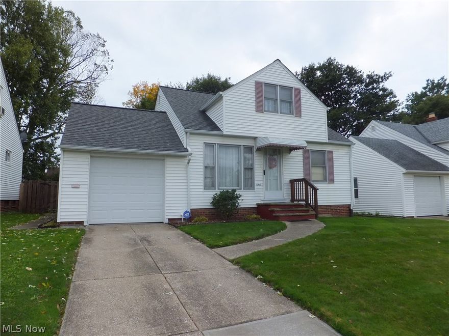 WELL KEPT MOVE-IN READY Vinyl sided bungalow,2 bedrooms plus large 27x23 unfinished dormer,central air,updated 100amp electric box,all appliances stay,glass block windows,full basement,waterproofed with transferable warranty,newer roof,attached garage w/opener,lovely privacy fenced-in back yard