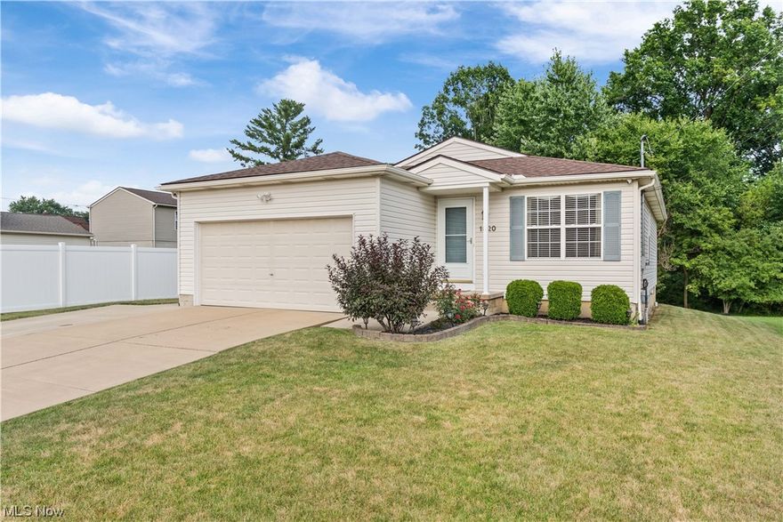 Wow! Check out this one of a kind stunning ranch home that shows exceptionally well. This home features 3 bedrooms and 2 full bathrooms. This modern home features a open floor plan and a 1st floor laundry room which is a huge bonus! There is an extensive list of updates on this property; nothing left to do but move right in! The kitchen appliances were replaced 3 years ago, All new laminate floors installed 3 years ago, All new paint 3 years ago, garbage disposal is 2 years old, thermostat replaced 2 years ago, new garage door opener and the sump pump was replaced 2 years ago. The BIG expenses are also taken care of: Roof was replaced 2 years ago, Hot water tank is 5 years old, AC AND Furnace were replaced this year 2023. The basement was finished about 6 years ago including the full bathroom. The carpet is 5 years old and like new. The concrete deck out back with a electric fan was added 5-6 years ago. The bar stools and built in shelves convey with the home. The 4 cameras and monitor