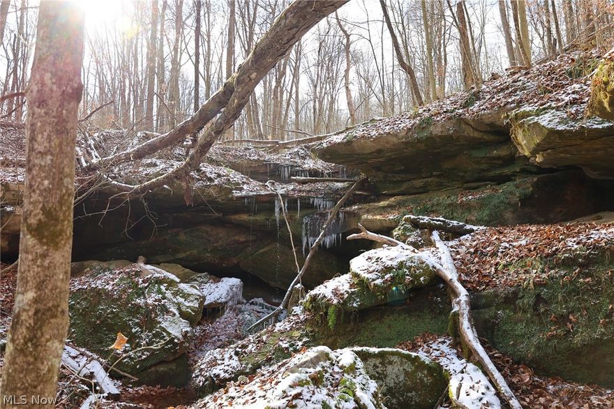 Coshocton County is known for many great things, for example, its excellent recreational opportunities. This 99-acre piece of property offers that little extra that maybe hard to find. As you hike throughout the property, you will find beautiful rock outcroppings and a gorgeous 10-foot plus waterfall that makes you want to have one. But, with all that to see, it also offers plenty of wildlife that calls this property home. With the property mainly consisting of woods, you will notice the well-managed mature timber stand that is ready to be utilized; add in some ponds that reside on the property, and it is ready to go.
 
Property features include: Mostly consisting of woods. 
Mature timber stand that could be harvested. 
Tree make up is multiple Oak species, Hickory, Cherry, Walnut, Poplar, and Maple.
Beautiful small creek through the property.
Gorgeous waterfall with rock outcroppings.
Several strip ponds on the property
Wildlife consists of deer, turkey, small game, waterfowl,