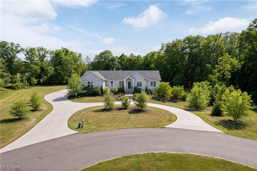 Welcome to your dream home! Nestled at the end of a quiet street on a cul-de-sac, this impeccable ranch layout offers luxurious living on 1.5 acres. With attention to detail and exquisite craftsmanship, this property boasts a spacious 2350 square feet on the 1st-floor alone with an additional 1700 sq. ft. in the finished walk-out lower level.

Inside, you'll find four bedrooms, including a desirable first-floor owner's suite with an ensuite bathroom and walk-in closet. The lower level features a suite with its own ensuite bathroom and walk-in closet as well, perfect for accommodating out-of-town guests. In total, there are 3-full bathrooms and 2-half bathrooms throughout the home.

The chef's kitchen is a culinary masterpiece, featuring custom cabinetry, double pantries, a large island, and top-of-the-line Frigidaire appliances with a smudge-proof finish. The Italian Bertazzoni 5-burner cooktop adds a touch of elegance to this already stunning space. Natural light floods the interi