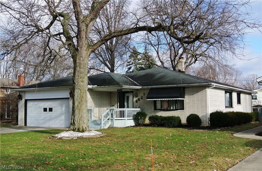 Original owner, 3 Bedroom, 1.5 Bath brick Ranch. 1,936 sq ft! Newer updates include brand new SS appliances, new carpet, laminate flooring & light fixtures. Repainted throughout. First floor Utility Room off 2 car Garage. Big Family Room with 2 ceiling fans. French doors to enclosed back Porch. Eat-in Kitchen with big Pantry. Hardwood floors in Bedrooms just refinished. Master Bedroom has generous walk-in closet, plus another closet and half Bath (could easily be expanded into a full bath with addition of shower stall). Huge unfinished Basement. New electrical panel. 36" attic insulation. Great neighborhood and location. Schedule a showing soon.