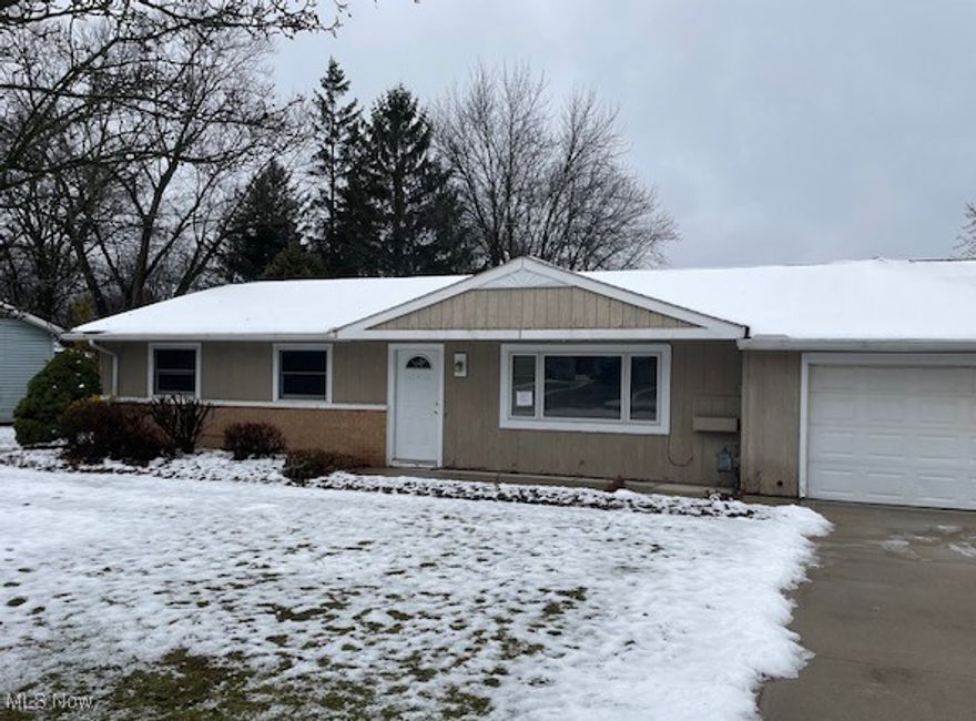 3-bedroom Single Family Home in North Royalton, Ohio. This Ranch style home offers an eat in kitchen, living room, 3 bedrooms, and 1.5 bathrooms.  There is a bonus room off the kitchen.  Sold "as-is".  Seller to make no repairs.  This property is eligible under the Freddie Mac First Look Initiative program through January 10th, 2026.  Buyer should verify all information.  No Seller Financing or Assignable offers will be considered.
