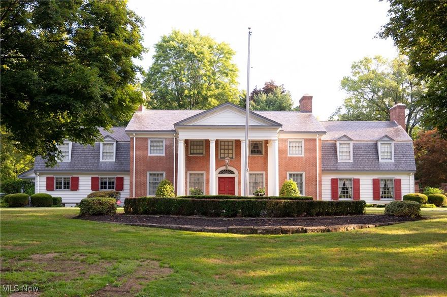 4225 Stratford Road is a grand Georgian Colonial home set on a one-acre lot in Boardman's historic Forest Glen Neighborhood. The impressive entrance features large pillars and unique curb appeal. Inside, the house offers timeless elegance with tall ceilings and hardwood floors throughout. The first floor includes a spacious kitchen, formal dining room, library, breakfast area, two half baths, a great room with wet bar, a gas fireplace, backyard access, a three-seasons room, and a large living room with another gas fireplace—ideal spaces for relaxing or entertaining guests.
Upstairs, you'll find five generously sized bedrooms and four full bathrooms, highlighted by an expansive master suite. Outside, the property boasts an all-brick patio, a concrete pool, outdoor bar, and a full tennis court, making it perfect for gatherings and activities.
This classic, solidly built home has been pre-inspected and has seen many recent updates including a new furnace, new hot water tank, and new electric panel.   Don't miss your chance to visit and experience everything it has to offer.