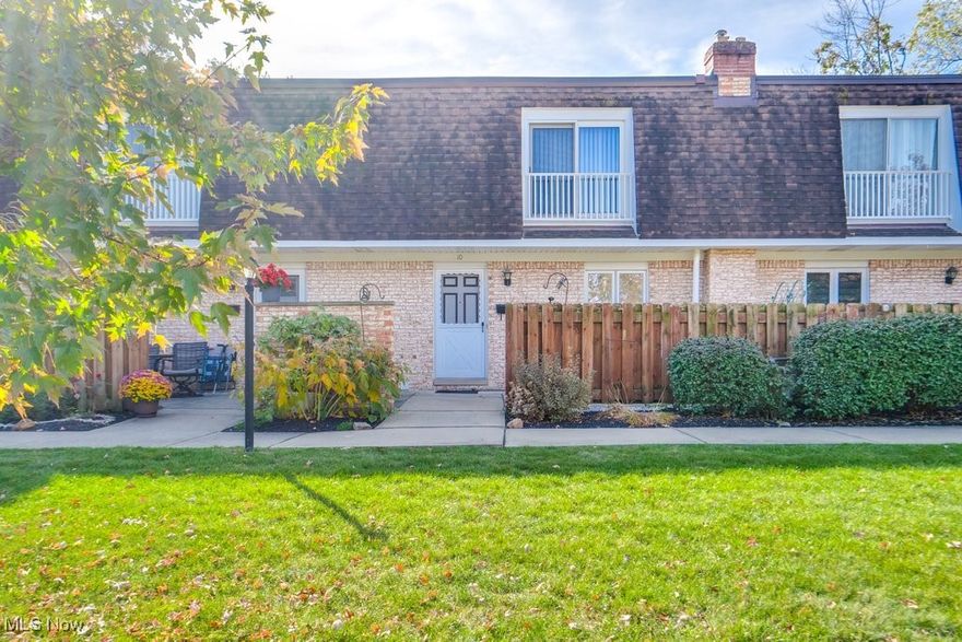 Welcome to 6480 State Rd #F10 — move-in ready townhome in the heart of Parma! This bright and well-maintained unit offers spacious living with an open main level, updated wood flooring and neutral paint throughout. The large living room features floor-to-ceiling windows for great natural light and direct access to a private front patio — perfect for outdoor seating or container gardening. The eat-in kitchen is steps from the main living area and offers plenty of cabinet space and prep area. Upstairs you’ll find generously sized bedrooms with ample closet space and an updated full bath. The unit includes an attached 2-car garage with direct entry, plus additional storage. Newer mechanicals & windows offer peace of mind. Located in a well-kept community with mature landscaping, sidewalks, and close proximity to shopping, restaurants, highway access, and all everyday conveniences. Low-maintenance living — HOA covers exterior, landscaping, snow removal, and more. Immediate possession available.