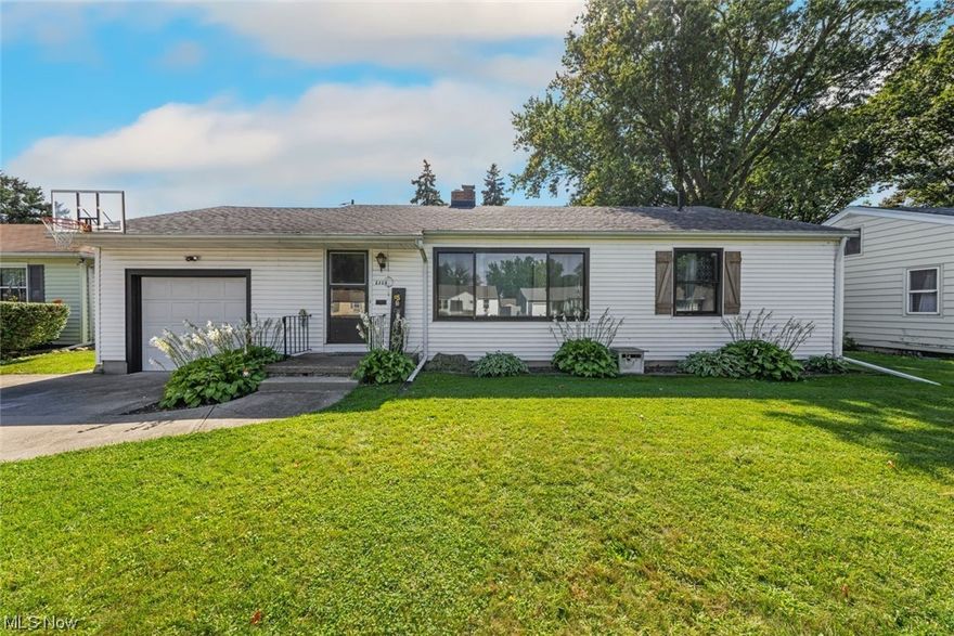 Welcome to this charming three-bedroom ranch-style home in Lorain, Ohio! With its farmhouse-inspired details and desirable features, this property offers a cozy and inviting atmosphere. The kitchen boasts a butcher block counter, adding to its farmhouse charm. Hardwood floors flow throughout the home, complemented by an electric fireplace and adorable wooden accent wall in the living room. The full basement provides ample storage space. Move right in and enjoy the fully fenced backyard, offering a private and serene environment.

Updates include brand new Renewal by Anderson windows, a 1-year-old furnace and AC, and a roof estimated to be around 10 years old. Appliances, including a new gas stove, stainless steel fridge, dishwasher, and washer dryer, are included. The farmhouse sink in the kitchen adds a touch of elegance.

Located in Lorain, Ohio, this home is close to various hotspots. Explore the nearby Lakeview Park with its beautiful beaches and stunning views of Lake Erie. Take a stroll through downtown Lorain, known for its charming boutiques and specialty stores. Immerse yourself in history at the Lorain Historical Society's Carnegie Center. Enjoy the outdoors at the Black River Reservation or one of the many Lorain County Metro Parks.

Don't miss the opportunity to make this adorable ranch-style home yours. Schedule a showing today and experience the best of Lorain, Ohio living!