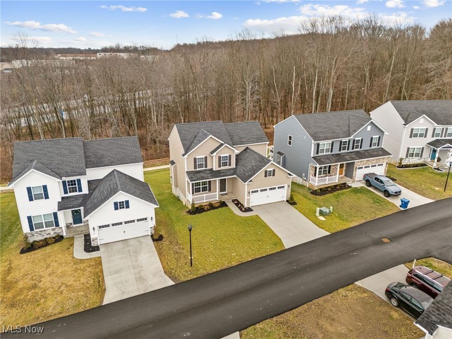 Here is your chance to own a next to new home without waiting for the construction! This 3BR 2.5BA 2025 build takes advantage of it's location within the Forest Lakes subdivision with pristine views throughout the open concept main floor. Soaring ceilings, LVP Flooring, Solid surface counters, and stainless appliances are just a few of notable features of the homes main floor which also includes an office and morning room that both offer flexibility in use depending on what the owner needs. Premium fixtures throughout help to highlight the upscale feel of the home. Being as new as it is the home also sees some of the more modern features that help with convenience such as a master suite featuring dual closets and a second floor laundry room. Two other spacious bedrooms, a second full bath, and an open foyer round out the second floor of the home. Need more space still? The unfinished basement featuring a walk-out provides a blank canvas for the next owner to finish to their liking. Step right out to the walking path or enjoy the spacious and private backyard, a rare find for the neighborhood. Speaking of exterior features, the front porch makes for a great sitting area and the two car attached garage provides ample parking and storage. Don't miss out on this amazing new home, call today to schedule your private tour!