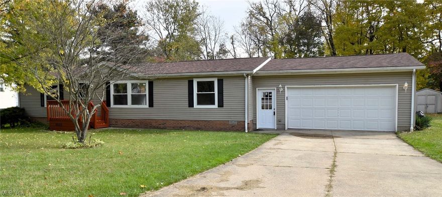 This very spacious fully updated RANCH with a bonus two car garage is the home you have been searching for! One 2 garage is attached to the home and the other 2 car garage is HEATED and sits behind/side of the home! The interior of the home has a beautiful open concept with a large eat-in kitchen with CUSTOM COUNTERS. The living room is very Spacious with vaulted ceilings and is great for entertaining! ALL NEW VINYL PLANK FLOORING AND CARPET! First floor laundry! There is a nice size first floor bedroom with a full bath! 2 other great sized bedrooms with both having big walk-in closets! This home has a large DECK that overlooks the gorgeous fully fenced in backyard! DEAD END STREET. Springfield School System. House and garages have new roofs and new windows throughout (2020)! New Furnace, A/C and Hot water tank (2018)! New softener (2019).