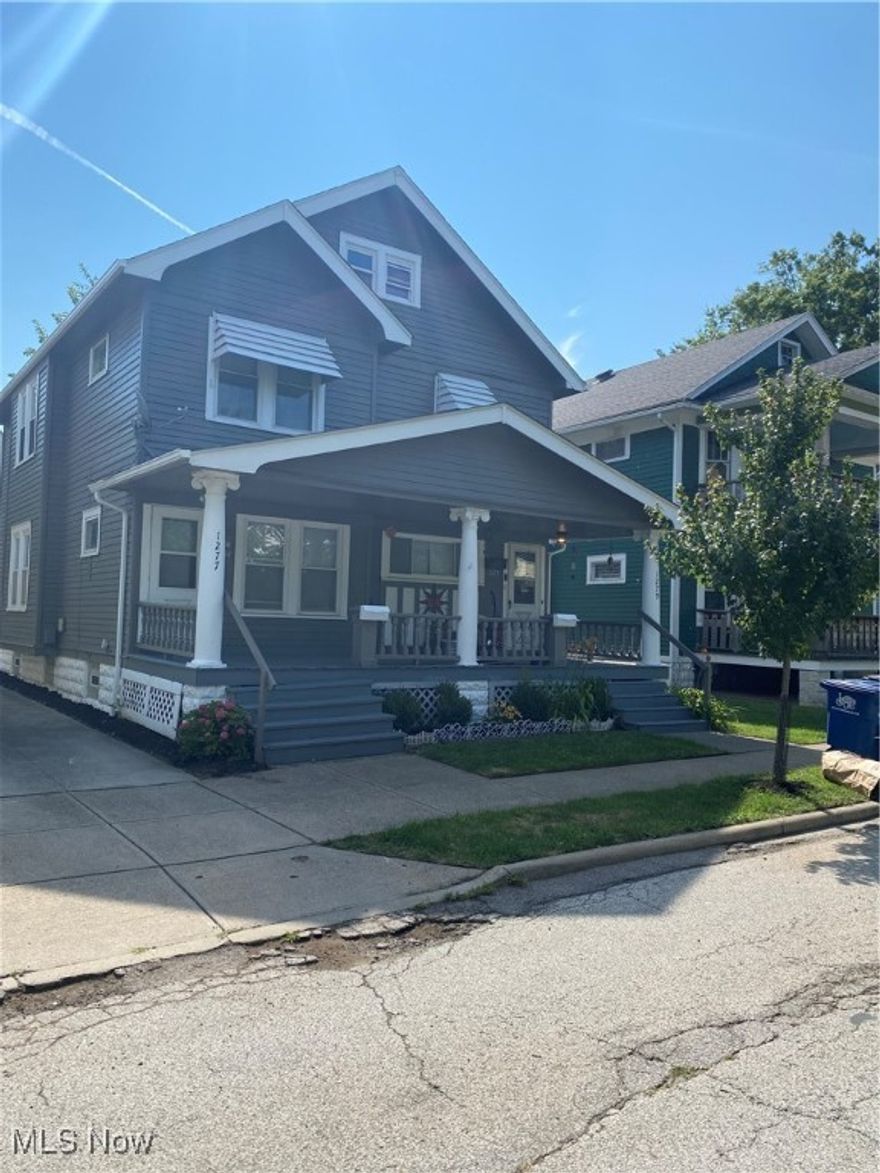 This 1920 duplex is newly painted, has a  12 year old roof and  cement driveway. A two car garage with new garage doors.  Vinyl windows, new gutters all around.  All appliances washers and dryers stay.  Rents are low due to long time tenants. Rents are Down $850, and up $1025 Eden contract.  Property being sold AS IS.