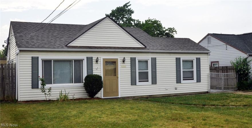 Be first or be sorry! Easy to show! Immediate possession! Super neat and clean! This perfect 2 bedroom 1 full bath single family home is situated in beautiful Brook Park and is located on a quiet dead end street. Why pay rent? Low maintenance and low utility costs. Easy one floor living with everything pretty much updated and freshly painted with neutral colors. Kitchen features an interesting full length black-glass mirror behind stove, spacious shelf and storage cupboards. Many ceiling fans throughout. Updated bathroom with new ceramic tile floor, toilet and sink with vanity below (12/2014). Large fenced yard for Scruffy includes a 8x10 storage shed in behind the garage. Garage features a 14' workbench with a tan Berber carpet in front of it and a 8' two bulb florescent light, plenty of storage and shelves (would be a great man cave). Newer custom front window. Carpet/Pad installed 7/7/16. Hot water tank 2012. Roof and downspouts 2008. Vinyl replacement windows 2006. Easily accessibl