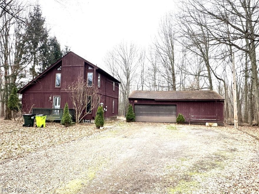 Opportunity awaits with this 3-bedroom, 2-bath fixer-upper full of potential! This home offers a functional layout featuring a living room, kitchen, one bedroom, and a full bath on the main level. The second floor includes two additional bedrooms and another full bath. An open staircase adds character to the interior. Outside, you'll find a spacious 4-car garage and a scenic pond in the backyard, all situated on a 0.3099-acre lot. This property needs significant work but offers a great opportunity for investors, flippers, or buyers looking to renovate and make it their own. Being sold as-is.