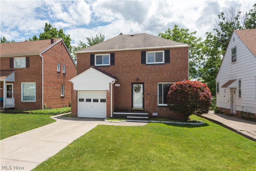 Welcome to this nice brick colonial in Maple Heights! This home has a very spacious living room and formal dining room. All three bedrooms are located on the 2nd floor along with a full bathroom. The master bedroom has a very unique walk-in closet. There is a full basement that is partially finished. There is a one car attached garage with an entryway that leads to the kitchen. Home is conveniently located close to shopping centers and schools. The property is being sold as-is, the Buyer is to assume the POS violations (Minimal List of Repairs). Schedule your showing today.