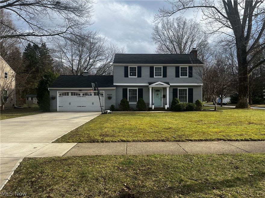 Welcome home to this Mentor colonial tucked right in the heart of Mentor. All Hardwood floors throughout, very well maintained. Notice the charm of the large living room with built-in bookshelves, and a fireplace with a gas line access. This home does offer space for dining, kitchen, or formal dining room. The kitchen features granite countertops, soft-close cabinetry, and all appliances stay. Downstairs there is a finished rec area. Large laundry room, and utility room. Great location! Nothing to do but move right in!