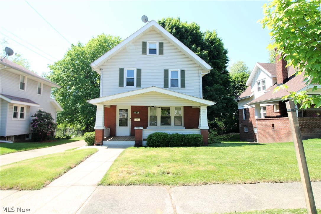 Welcome home to this four bedroom, one full bath colonial home. Come on in through the front porch with ceiling fan to the living room, dining room and kitchen. The large living room offers built in cabinets and dining room has built in with drawers. The bright kitchen has a ceiling fan, and door to the backyard. Upstairs you will find three bedrooms and a full bathroom with tile shower. The third floor offers another bedroom and office area. There is a clean full unfinished basement. The large backyard offers enough space for entreating or just relaxing.
