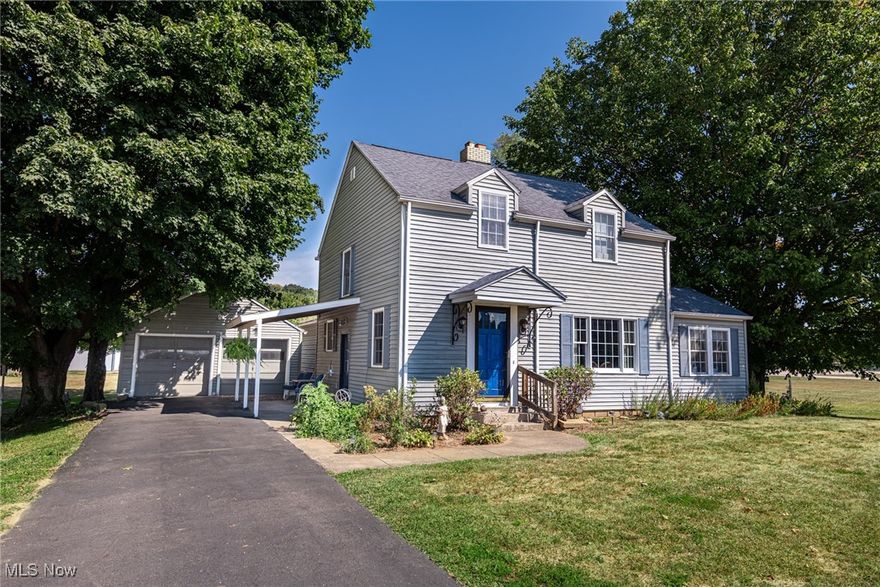 This new listing showcases a beautifully remodeled kitchen with Corian countertops, an island, and custom-built cabinets, along with a spacious pantry featuring pull-out shelves and drawers. The hardwood floors lead to a stunning great room with a huge 31x19 vaulted ceiling, skylights, and abundant Anderson windows that open up to a large private deck and a fantastic outdoor grilling and party area.
The formal dining room includes a cozy fireplace and retains the charm of the original hardwood floor. There's also a convenient private office or playroom. The main floor is completed with a laundry area and a full bathroom, epitomizing first-floor living at its finest.
Upstairs, you'll discover three comfortable bedrooms along with another full bathroom. The partially finished basement has the potential to become a fourth bedroom and even features a concrete fallout shelter.
Additionally, the property boasts a 2-car garage, a large flat yard, a garden, shade trees, and a circular driveway. There's a sizable 54x32 shop/garage with a 14 ft ceiling and 12 ft doors, featuring 5-inch concrete floors and fully insulated walls and ceiling. Two more large storage buildings are available for extra equipment and storage as well.
Public water and sewer services are available if desired. The home is equipped with high-speed internet, a reverse osmosis water treatment system, copper plumbing, gas heating, and central air conditioning. This property sits on 1.5 acres, conveniently located between the Career Center and New Point Church.