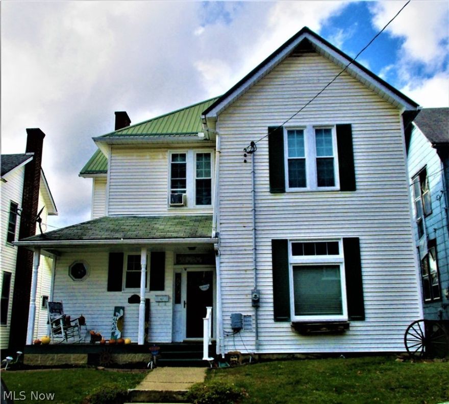 Centrally located 3 bedroom 2 bath home positioned in the highly favored town of Barnesville. Sitting on 2 lots, a quiet street and just a few blocks away from the park, this move in ready home comes with character, original woodwork, 3 sizable bedrooms, a full bath on each level, a large kitchen & dining room and multiple updates throughout. Over the course of the past couple years this home has been completely renovated from floor to ceiling. Updates include a fully modernized kitchen with new cabinetry, two remodeled bathrooms, new wiring to include an upgraded 200 amp service, all new drywall/paint/fixtures, new flooring throughout, vinyl windows, vent free gas fireplace along with a new furnace & central air to top it off. Outside you will find a front porch, rear covered porch, a storage shed, on street parking in the front, off street parking in the rear and a privacy fence. Everything has been updated, remodeled and/or replaced leaving nothing but a worry free opportunity for t