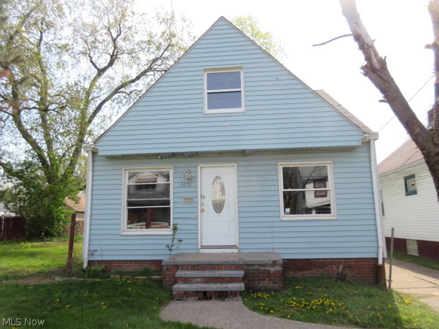 Cute 4 bedroom, 1 bath cape cod. Hardwood floors. Eating area in kitchen with built-ins. Full, unfinished basement has glass block windows. 1 car detached garage and a storage shed inside a privacy fenced yard. Large deck.