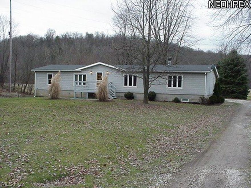 Open concept with fireplace. Efficient elctric heat pump. 1st floor laundry, Newer electric furnace. Lots of interior updates. Built in 1975. Country setting. Is on a permanent foundation. Newer front porch. Partially finished basement. No pets; smokers OK; One year lease. A $25 application fee per residing adult due at time of application. Small dogs are a possibility.