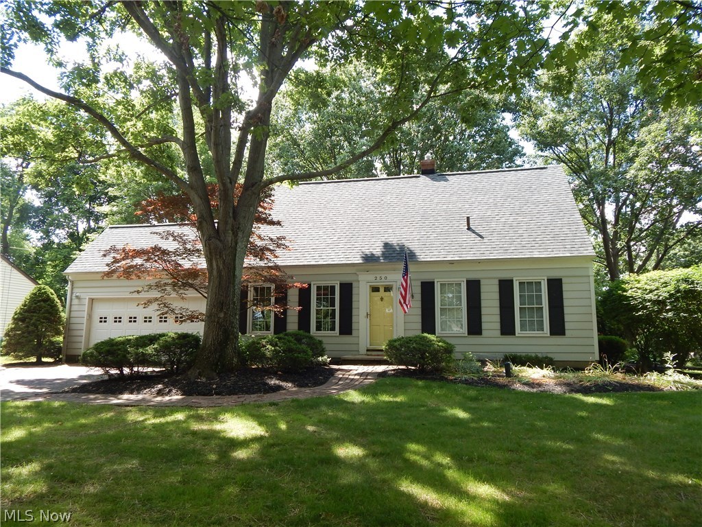 Elegant simplicity Colonial. Living Room featuring Beautiful hardwood floors with bright and fresh feeling. The drama of space magnifies the eat in kitchen open to step down family room. Light and bright features coming from the wall of windows, slider to brick patio. This comfortable and stylish Colonial is like no other. First floor bedroom, den and full bath. Additional three bedrooms up. The children desired loft style second floor bedroom is sure to be a kid pleaser. Full size lower level offers many options with finished recreation room. Storage and more storage, with the wall of closets and all purpose utility room in basement. Enjoy the excitement offered with the oversize rear yard. Mature trees and plenty of space to roam. Near the downtown district and very well maintained and updates. Move in ready!