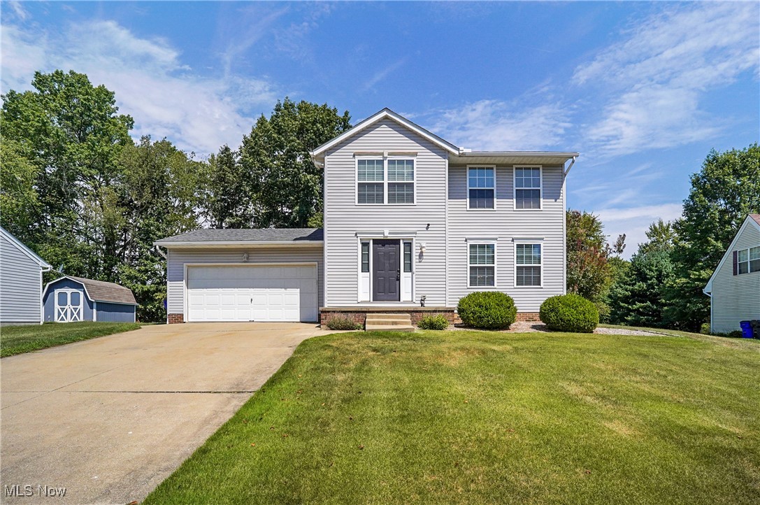 Built in 2003, this beautifully maintained colonial sits on a quiet cul-de-sac, offering both privacy and convenience. Step inside to a bright and airy family room that seamlessly flows into the eat-in kitchen, complete with a peninsula, pantry, and brand-new stainless steel appliances — refrigerator, range, dishwasher, and disposal.
The first floor also features a convenient laundry room and half bath. Upstairs, you’ll find three spacious bedrooms and a full bath with a new granite countertop. The primary suite boasts a generous walk-in closet. Fresh paint and newer luxury vinyl flooring add a modern touch throughout the home.
Enjoy the benefits of a large attached two-car garage with storage, plus a newly built deck, concrete sidewalk, and patio pad that create the perfect outdoor retreat. Relax in the quiet backyard while taking in peaceful views.
Recent updates provide peace of mind, including a new roof (2022), furnace/AC with smart thermostat (2025).
This move-in ready home combines comfort, style, and functionality — schedule your showing today!