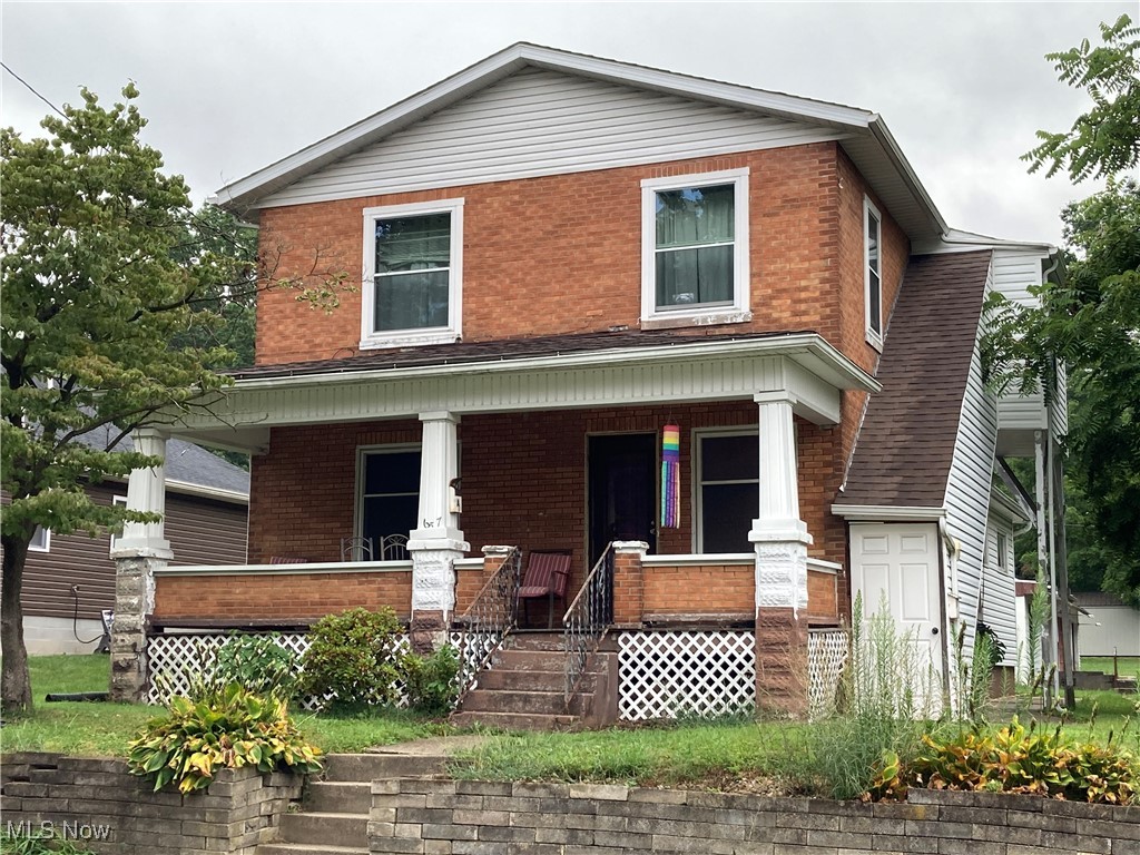 Brick duplex in Wooster. Two 2 bedroom and 1 bathroom units that each currently bring in $1,000/month rent. Potential for additional income if you rent out garage space in the back. Great investment property.